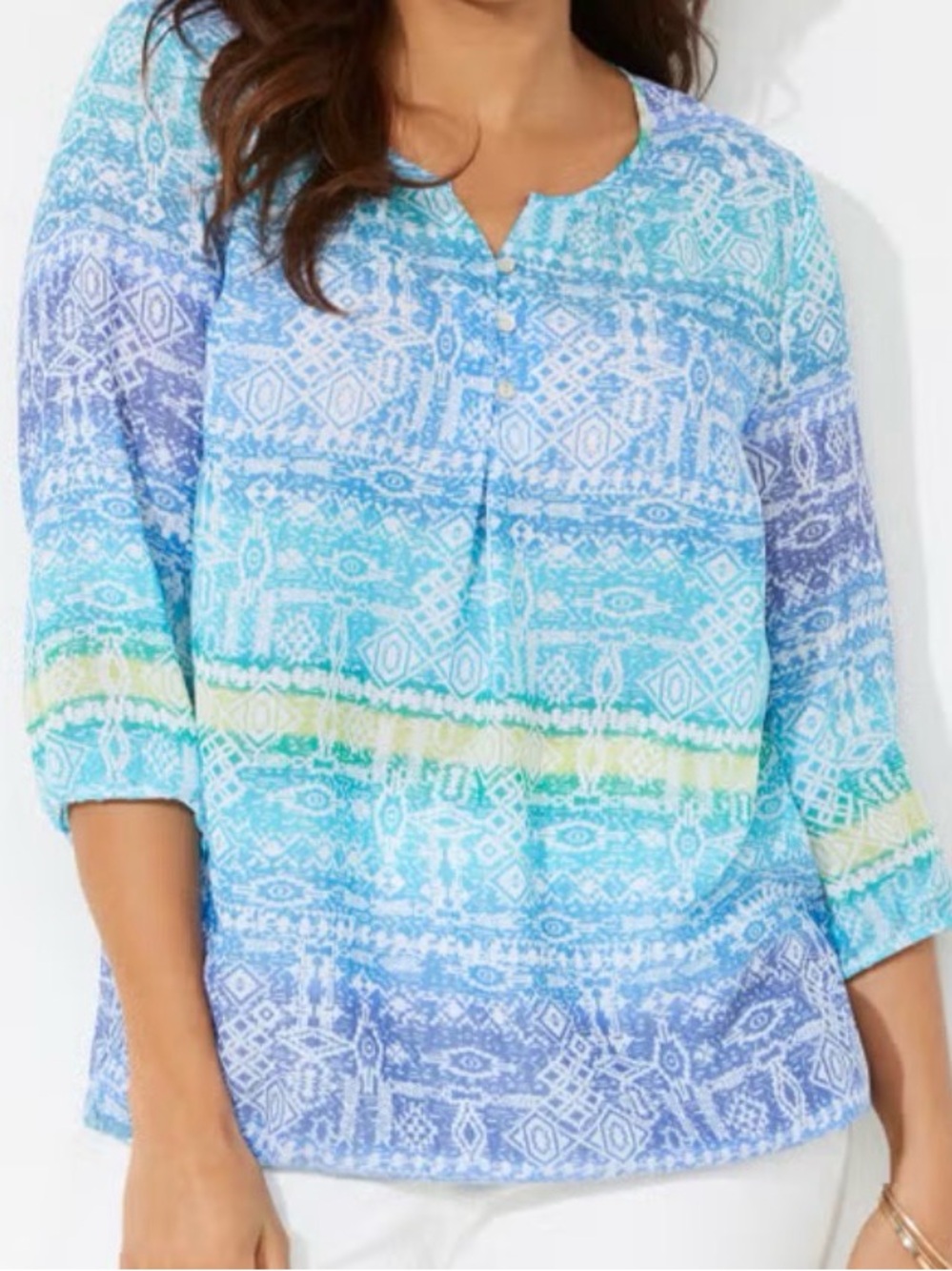 Santa Fe Peasant Top, Catherine's size 2X plus p2p 29 length 33